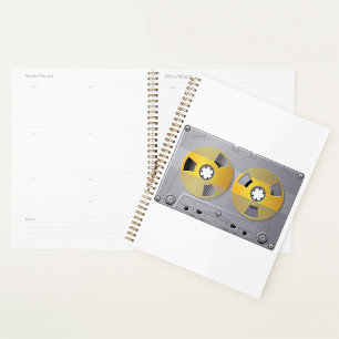 Audio Cassette Tape Spiral Planner