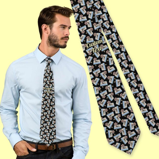 Audio Cassette with Pencil Pattern Tie (Creator Uploaded)