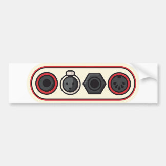 audio connectors Bumper Sticker