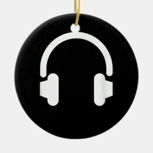 Audio Engineer Audiophile Dj Music Lover Headphone Ceramic Tree Decoration