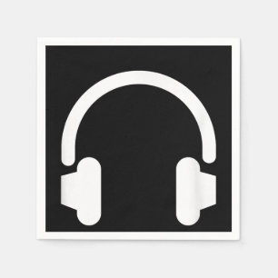 Audio Engineer Audiophile Dj Music Lover Headphone Napkin