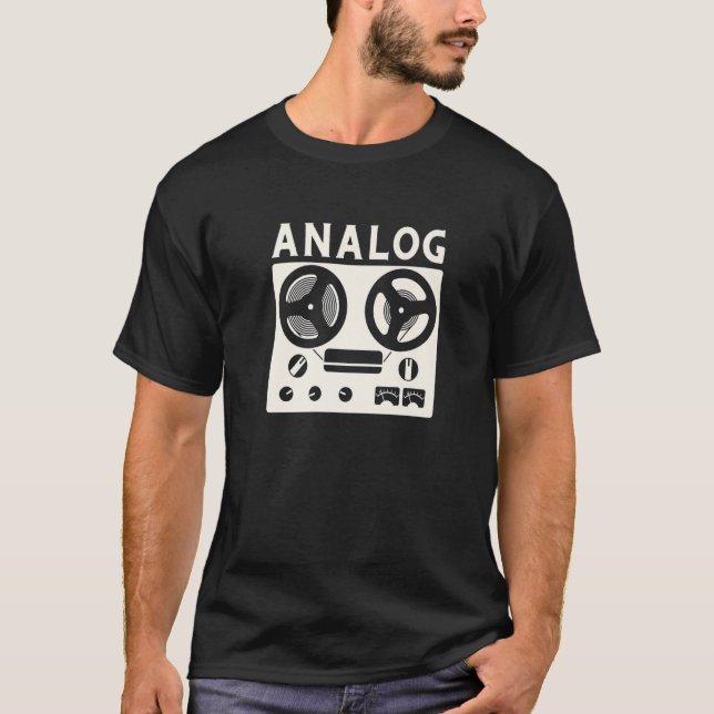 Audio Engineer Beatmaker And Soundguy  Analogue Ta T-Shirt (Front)
