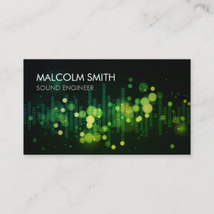 Audio Engineer Deejay Business Card
