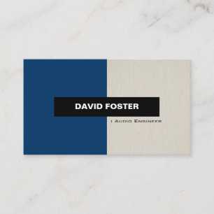 Audio Engineer - Simple Elegant Stylish Business Card