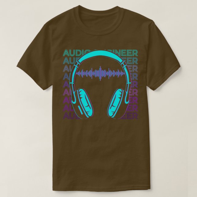 Audio Engineer Sound Engineer Retro Audio Engineer T-Shirt (Design Front)