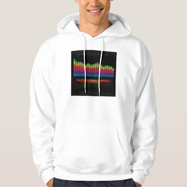 Audio Equalizer Display Hoodie (Front)