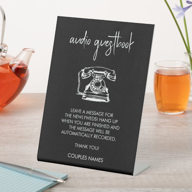 Audio Guest Book Wedding Sign (In SItu)
