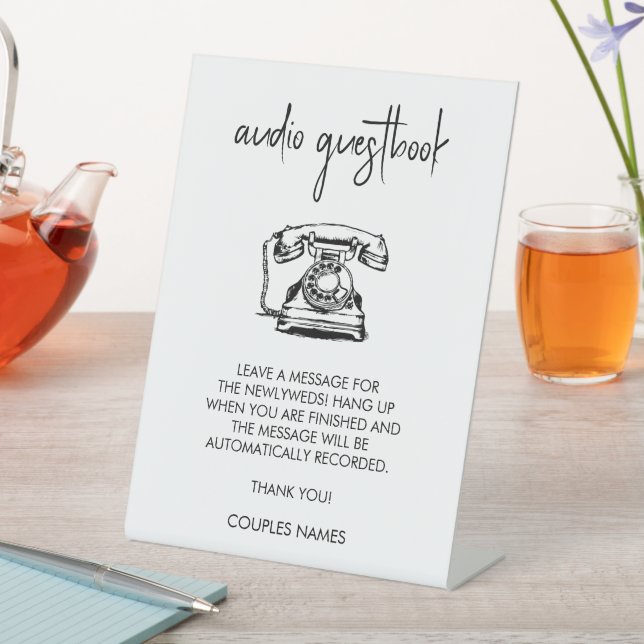 Audio Guest Book Wedding Sign (In SItu)