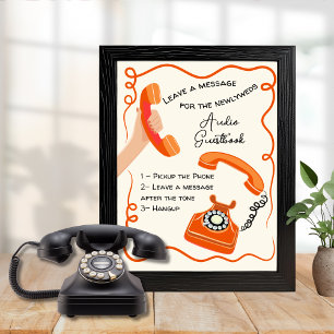 Audio guestbook message doodle whimsical sign