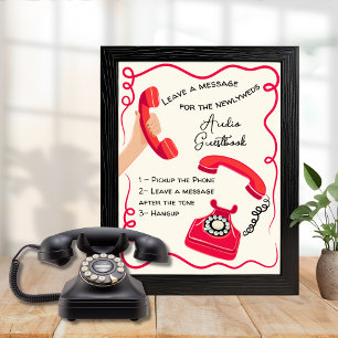 Audio guestbook message doodle whimsical sign