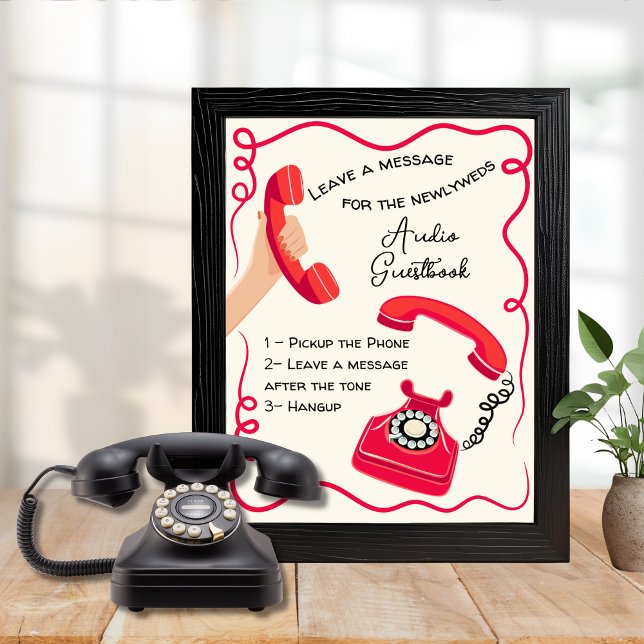 Audio guestbook message doodle whimsical sign (Creator Uploaded)