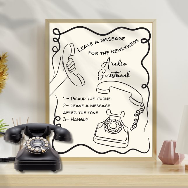 Audio guestbook message for wedding sign (Creator Uploaded)