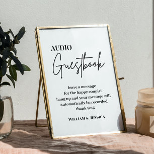 Audio Guestbook   Phone Message Guest Book Sign