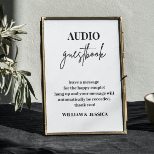 Audio Guestbook Phone Message Guest Book Sign