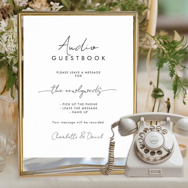 Audio Guestbook | Phone Message Guest Book Sign (Creator Uploaded)