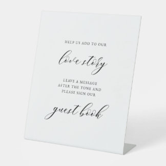 Audio Guestbook Wedding Sign | Modern Minimal