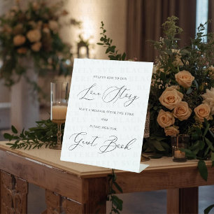 Audio Guestbook Wedding Sign Modern Minimal