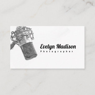 audio microphone yu7677 business card