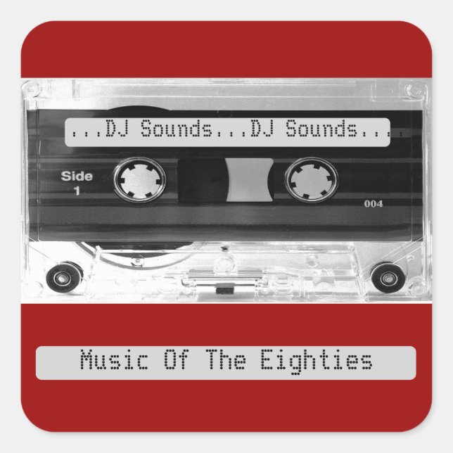 Audio Music Cassette Tape Sheet of Stickers (Front)