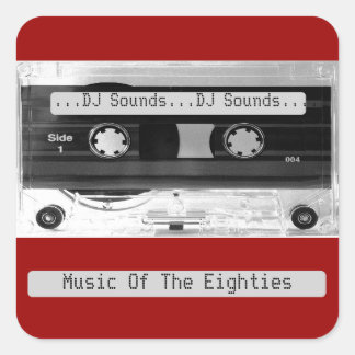 Audio Music Cassette Tape Sheet of Stickers