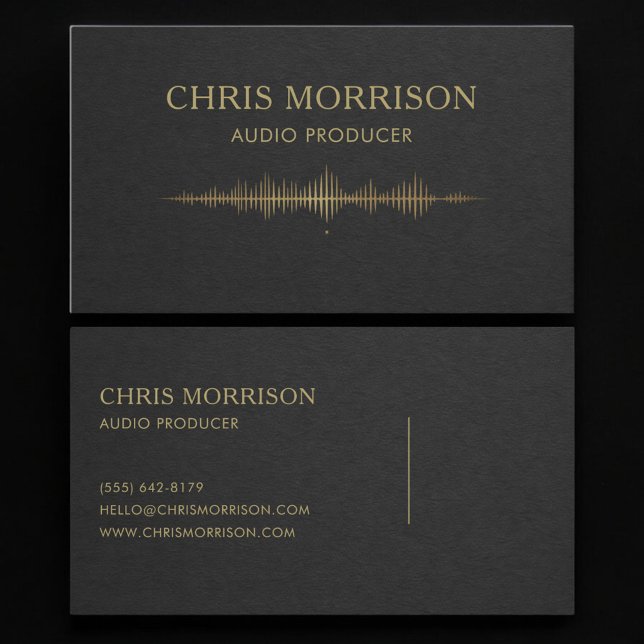 Audio Producer Business Card (Creator Uploaded)