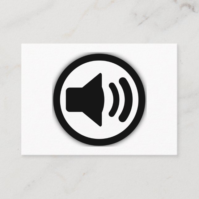 Audio Speaker Business Card (Front)