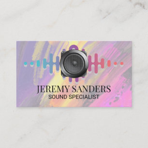 Audio Speaker Sound System Business Card