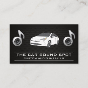 Audio Speaker Subwoofer   Auto Parts Install Business Card