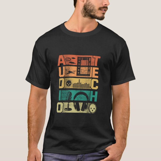 Audio Visual Technician AV Tech Audio Tech T-Shirt (Front)