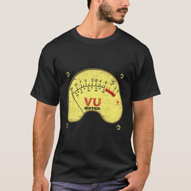 Audio Vu Metre Recording Engineers T-Shirt (Front)