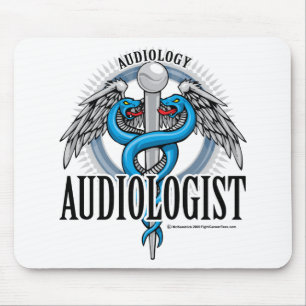 Audiologist Caduceus Mouse Pad
