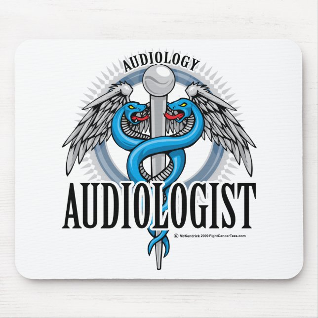 Audiologist Caduceus Mouse Pad (Front)