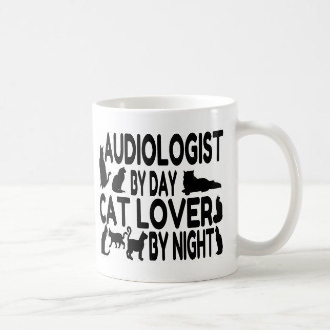 Audiologist Cat Lover Coffee Mug (Right)