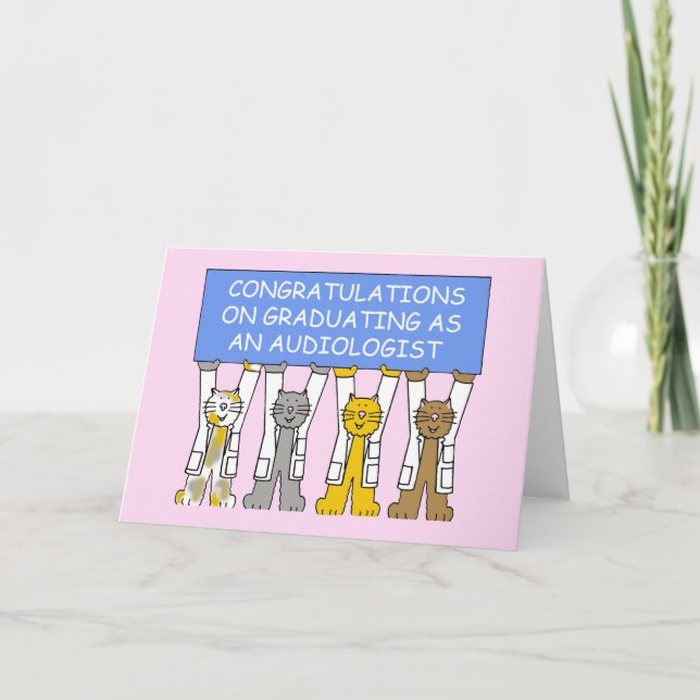 Audiologist Graduation Congratulations Card (Front)
