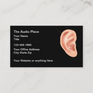 Audiologist Hearing Care Services Business Card