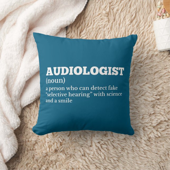 Audiologist Humour Definition Cushion (Blanket)