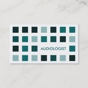 AUDIOLOGIST (mod squares) Business Card