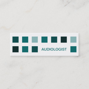 AUDIOLOGIST (mod squares) Mini Business Card