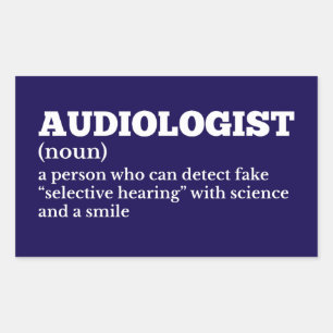 Audiology Definition Humour Sticker