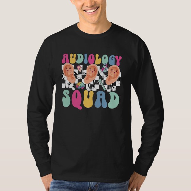 Audiology Squad Audiologist Team Audiologist Crew T-Shirt (Front)