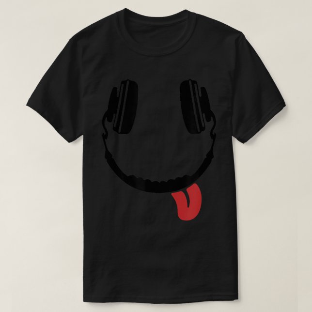 Audiophile Headphone Record Collector Vinyl Music  T-Shirt (Design Front)