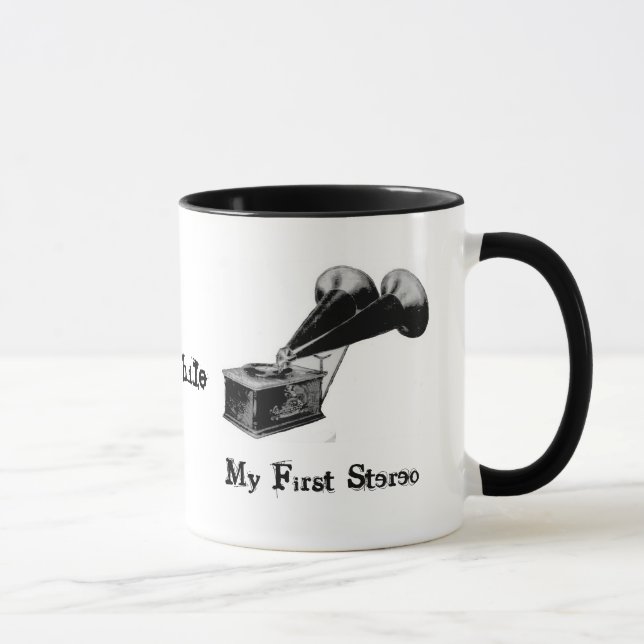 Audiophile - My First Stereo Mug/Cup Mug (Right)