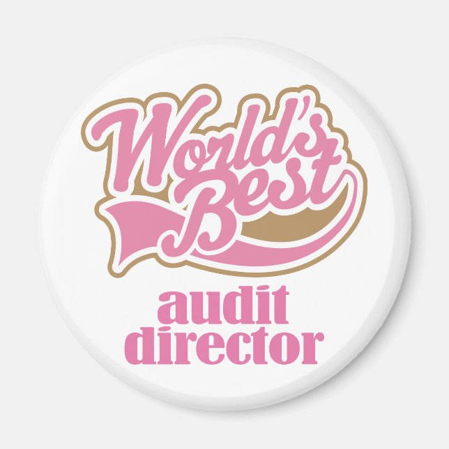 Audit Director Pink Gift Magnet (Front)