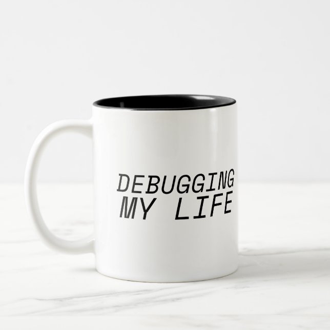 Audit Fuel High-Contrast Two-Tone Coffee Mug (Left)