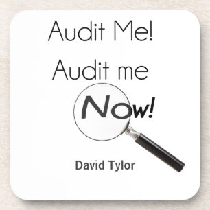 Audit me! coaster