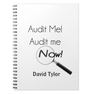 Audit me! spiral notebook