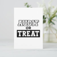 Audit or Treat - Funny Accountant Halloween