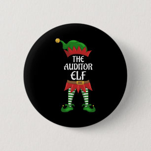 Auditor Elf Family Matching Group Christmas Party 6 Cm Round Badge