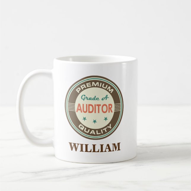 Auditor Personalised Office Mug Gift (Left)