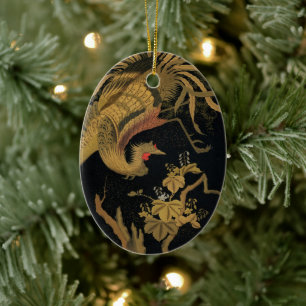 Audsley Mythical Howo Bird: 1884 Japanese Phoenix Ceramic Tree Decoration